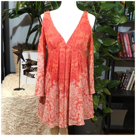 Free People Dresses & Skirts - Free People Penny Lover dress in Clementine Combo